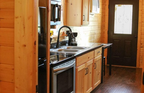 Pipe Creek Cabin | Beautiful Log cabin overlooking a meadow