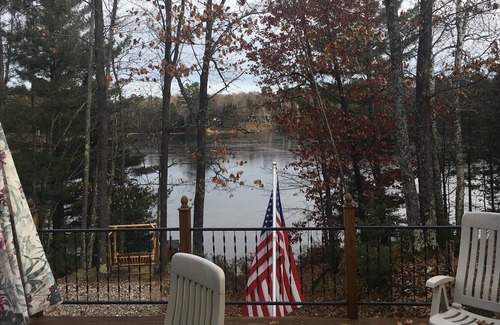 Lake Tomahawk Cabin | Beautiful northwoods getaway on private lake close to snowmobile trails and town