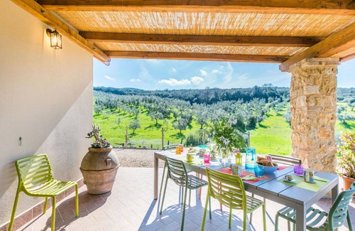 Casale Marittimo House | Beautiful private villa with A/C, WIFI, TV, terrace, pets allowed, panoramic view and parking