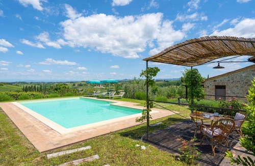 San Gimignano Villa | Beautiful private villa for 6 people with WIFI, private pool, TV and panoramic view