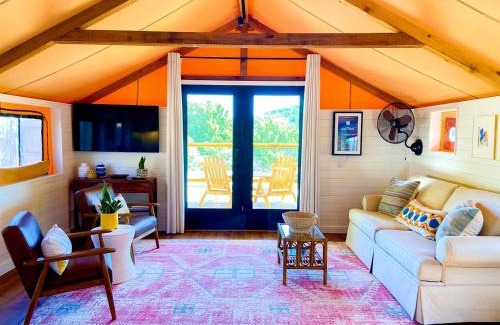 Ingram Other | Beautiful Tented Cabin in Texas for Glamping by Guadalupe River