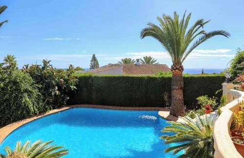 Balcon del Mar Villa | Beautiful villa overlooking the sea and island of ibiza 300G