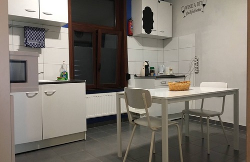 Mons House | Bedroom 1, 12m square with 1 bed 1m80 x 2m with Wifi, TV and fridge