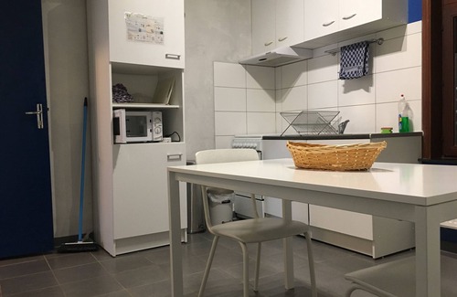 Mons House | Bedroom 1, 12m square with 1 bed 1m80 x 2m with Wifi, TV and fridge