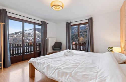 Nendaz Apartment | Bel appartement avec vue alpine