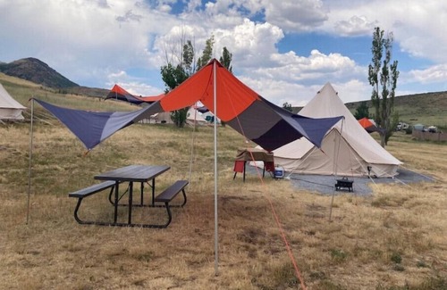 Morgan County RV Rental | Bell Tent #2 - The Fields at East Canyonn