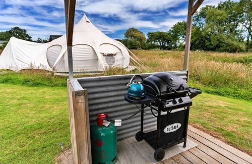 Ilfracombe Ski Chalet | Bell Tent in Devon with Countryside Views