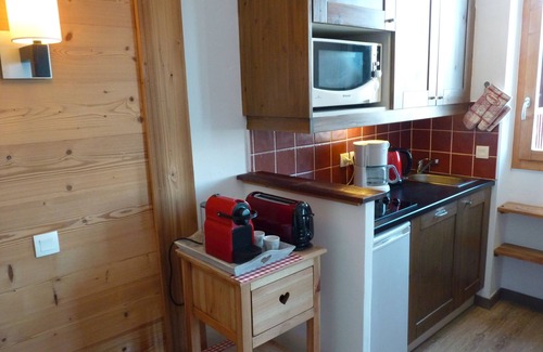 Belle Plagne Apartment | BELLE PLAGNE, cosy 2 rooms, skis on/cleaning and covered parking included !