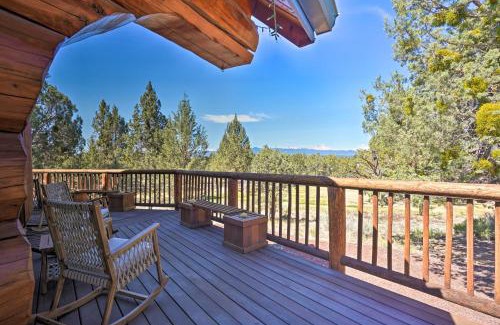 Bend House | Bend Log Cabin with Cascade Mountain Views!