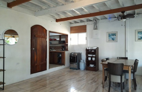 Manzanillo House | Big Beachfront House , 2 bathrooms, A/C, hot showers, 2 kitchens, & porch!