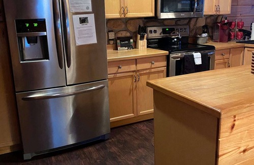 Curtis Township House | Big Bear Lodge 🐻🐾, On Lake w/Private Beach & Tiki Bar 🏖 Wi-fi & Dish Network!