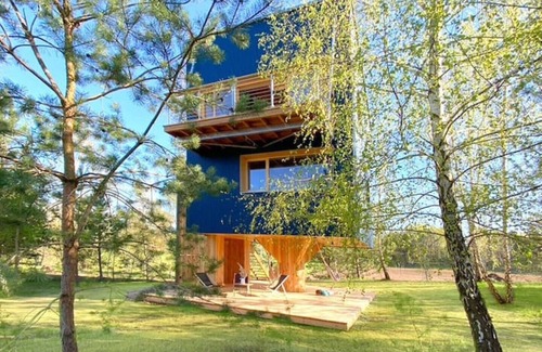 Brzozie Apartment | Bird Lodge for 6 pers. incl. sauna