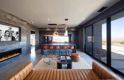 Joshua Tree House | Black Casita by Fieldtrip - Bold Villa w Pool + Spa
