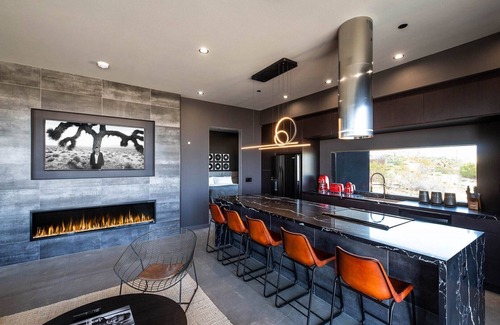 Joshua Tree House | Black Casita by Fieldtrip - Bold Villa w Pool + Spa