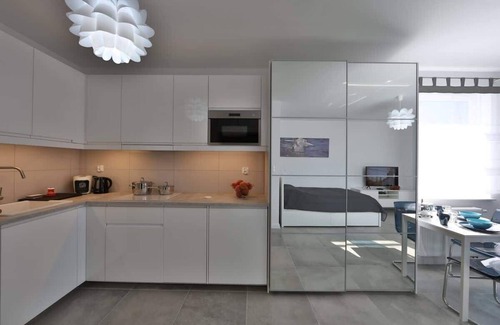 West Pomeranian Voivodeship Apartment | Bliżej Morza 14 | Coast Studio for 4 People | Gym