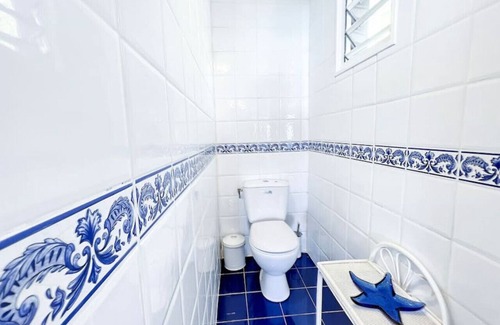 Grand Case House | Blue Room in Villa Diamant, pool, sea view