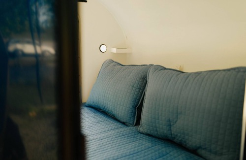 Nashville House | "Blue Voyager" Cute and Comfy Teardrop Trailer