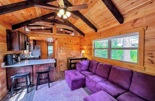 Twin Mountain Cabin | BMV4 Awesome "Tiny Home" A/C, Mountain Views, Minutes to Skiing, Hiking, Attractions, Dog Friendly!