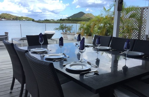 Jolly Harbour House | Boat house & KDOCK with pool & Docks 14% ST ,Usd 5 Tl PP on arrival .