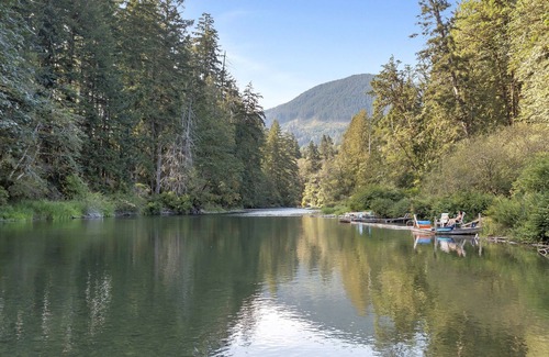 Lake Cowichan House | Boho Bat Bothy on the River at The Fig and Filbert