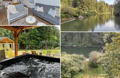 Lake Cowichan House | Boho Bat Bothy on the River at The Fig and Filbert
