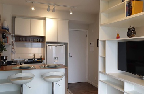 Sao Paulo Apartment | Sofisticated Studio EZ Tower & Rochavera walking distance