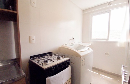 Rocio Pequeno Apartment | Apartment with terrace in the central region of São Francisco do Sul