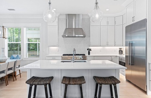Village of Sugar Beach House | Brand NEW! LSV, Pool, 4 Bikes, Pet Friendly, Steps to the Beach!