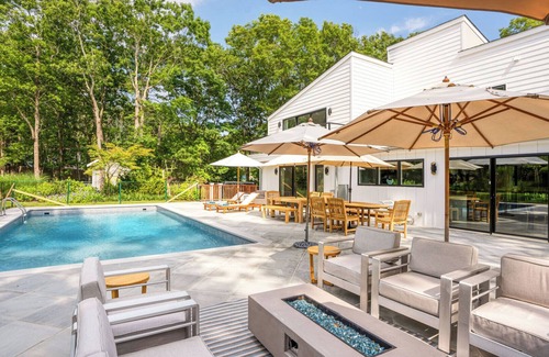 North Sea House | Brand New Southampton Home with Modern Design, Private Heated Pool, Open.
