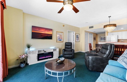 Daytona Beach Apartment | Breathtaking 2BR condo with Private Oceanfront Balcony @ Wyndham Ocean Walk Resort