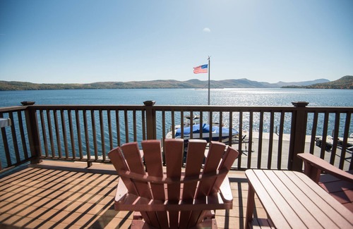 North Lake George Condo | Breathtaking Mountain Views Surround New Lakefront Condo