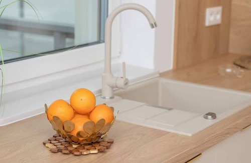 Emaus Apartment | Bright Beige Apartment | Balcony | Gdańsk