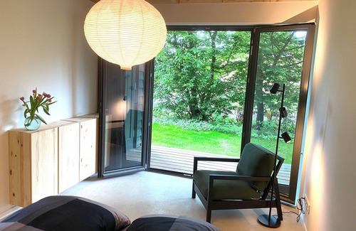 Hohenlychen House | Bright vacation home on Lake Zenssee with fireplace and terrace