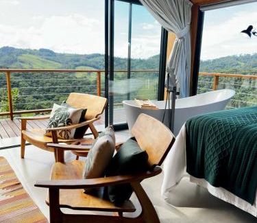 Goncalves Ski Chalet | Cabana Nórdica com Maravilhosa Vista da Serra