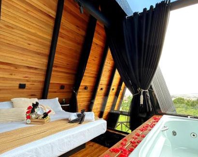 Capivari Ski Chalet | Cabana Piacere - Maravilhosa A-FRAME em Florianópolis!