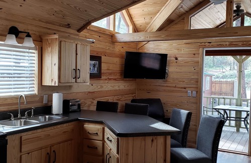 Christopher Creek Cabin | Cabin #11 is one of our "NEW" loft cabins with a screened cover front porch!