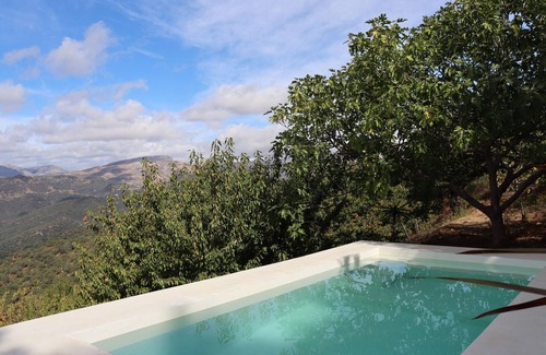 Jubrique Cabin | Cabin 'Mirlo Blanco' with Mountain View, Shared Pool and Private Terrace