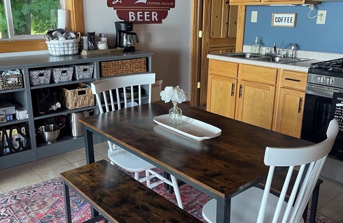 Cable Cabin | Cabin right on the water! All bikers, skiers, fisherman and more welcome!