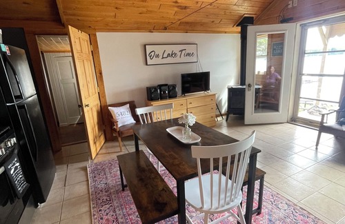 Cable Cabin | Cabin right on the water! All bikers, skiers, fisherman and more welcome!
