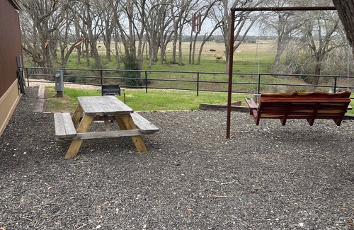 Lee County Cabin | Cabin Unit 3 of 6 Called the Texan with WiFi and AC in serene Paige
