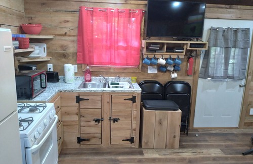 Marshall Cabin | Cabin with a tree house on a working buffalo farm near the Buffalo River.