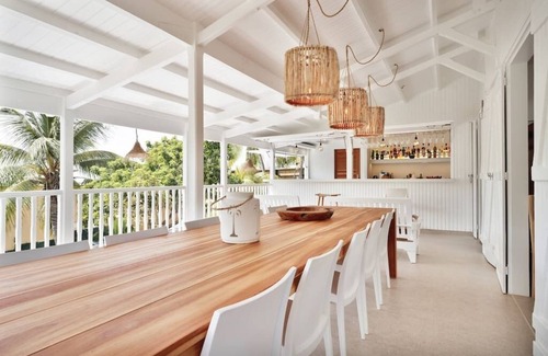 Anse des Rochers Villa | Cabins - villa, pool, walking beach, tropical garden