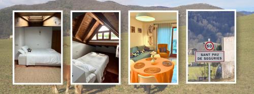 Sant Pau de Seguries Apartment | Cal Harrys - La Mejor Casa de vacaciones en Pyrenees con Vistas a la Montaña