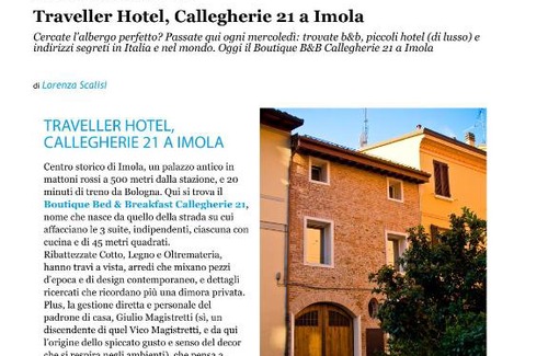 Imola Bed & Breakfast | Callegherie 21 Boutique B&B