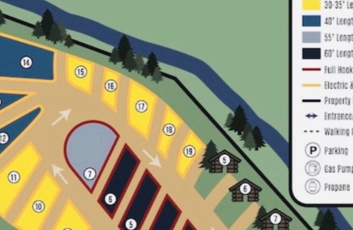 Ravalli County RV Rental | CAMP SULA - RV spot 19 Back in