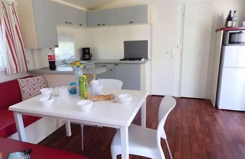 La Cassagne House | Camping de la Grande Prade * - Residence Mobile comfort walnuts with semi-covered wood terrace 18 m2 6 people