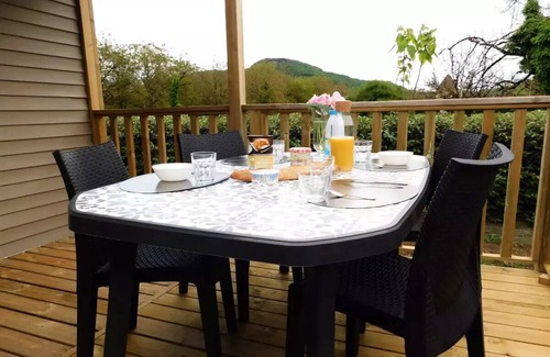 Saint-Vincent-de-Cosse House | Camping Flower le Tiradou*** - Mobile Home Premium O'hara 3 rooms 4 people Air-conditioned