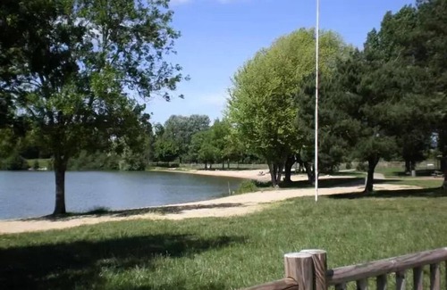 Chateauroux House | Camping Le Rochat* - 1-room wooden chalet for 3 people with air conditioning