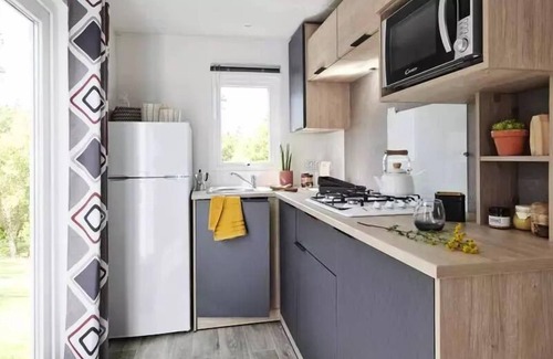 Plouezoch House | Campsite La Baie de Terenez * - Lodge GRAND CONFORT STEREC 2022 TV - 2 bedrooms 30m2 4 people