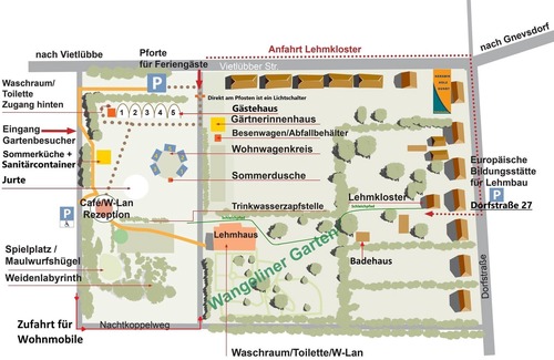 Buchberg Cabin | Caravan 2 right side, 1 room with 2 beds - Caravans in Wangeliner garden with summer kitchen - use